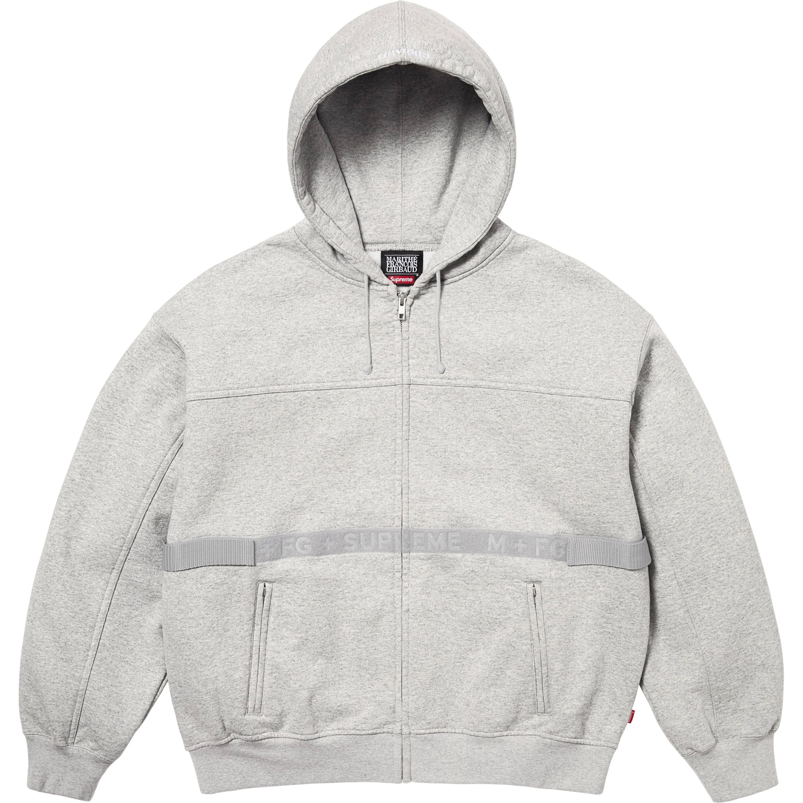 Supreme®/Marithé + François Girbaud Zip Up Hooded Sweatshirt view 3
